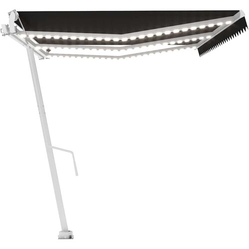  Automatska tenda sa senzorom za vjetar LED 600x300 cm antracit Slike