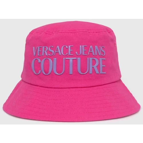 Versace Jeans Couture Pamučni šešir boja: ružičasta, pamučni, 76HAZK04 ZG268