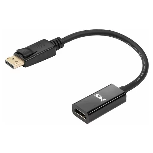 Ms CABLE Display port - HDMI F adapter, 20cm, 4K/30Hz, V-HD300, crni