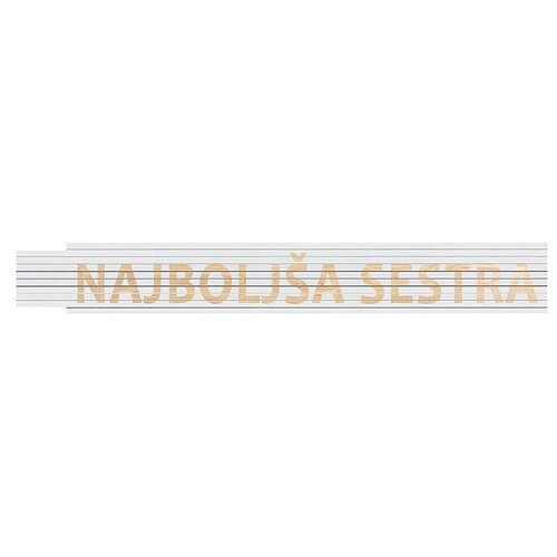 HEKA Zložljivi meter (Dolžina: 2 m, Bela, Natis: NAJBOLJŠA SESTRA) Cene