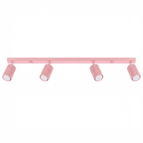 Sollux Lighting Stropna svetilka KARBON 4L roza, (5000285127) Slike