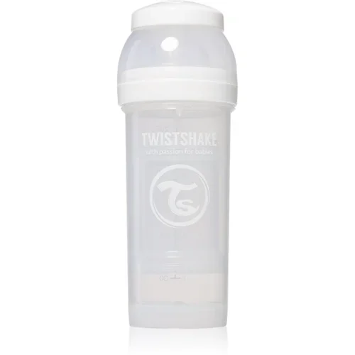 Twistshake Anti-Colic steklenička za dojenčke White 2 m+ 260 ml