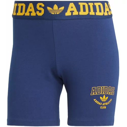 Adidas Hlače 'Logo Waistband Booty' tamno plava / tamo žuta