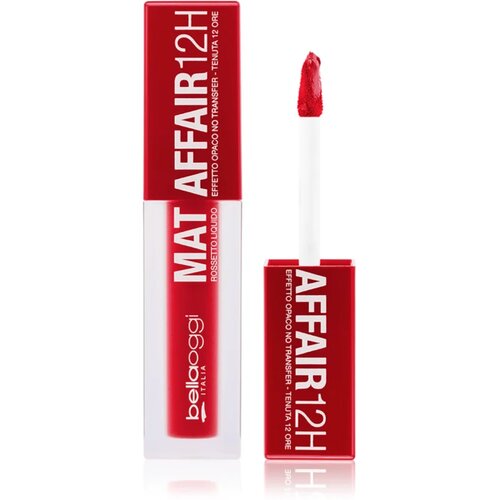 Bellaoggi Mat Affair Liquid Lipstick mat tekoča &amp;scaron;minka odtenek Red Affair 4.4 ml Slike