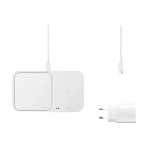 Samsung indukcijski punjač 2.77 A Wireless Charger Duo EP-P5400T EP-P5400TWEGEU Izlazi USB-C™ bijela