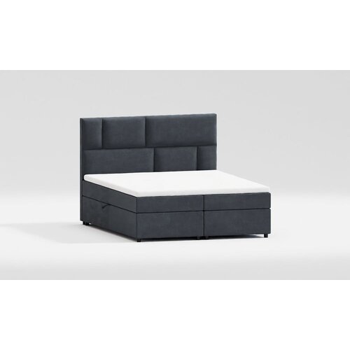 Ropez Tamno sivi boxspring krevet s prostorom za odlaganje 200x200 cm Lola &amp;ndash; Slike