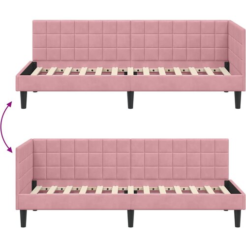  Kutni okvir kreveta Ružičasta 80 cm x 200 cm Bar&amp;scaron;un Slike