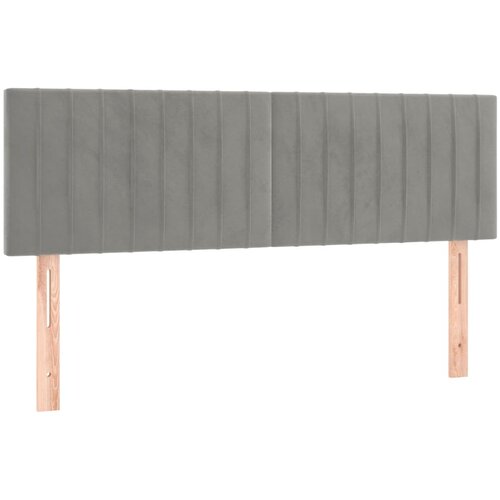 Maison Chic Posteljno vzglavje - Vzglavna omarica 2 kosa svetlo sivo 72x5x78/88 cm žamet, (22078326) Cene