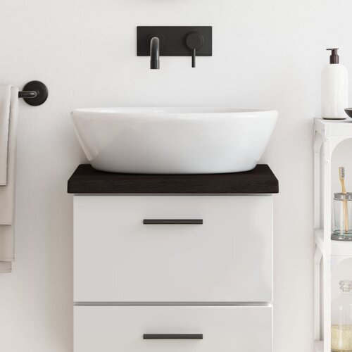 vidaXL Kupaonska radna ploča tamnosmeđa 40x30x(2-4) cm tretirano drvo Cijene