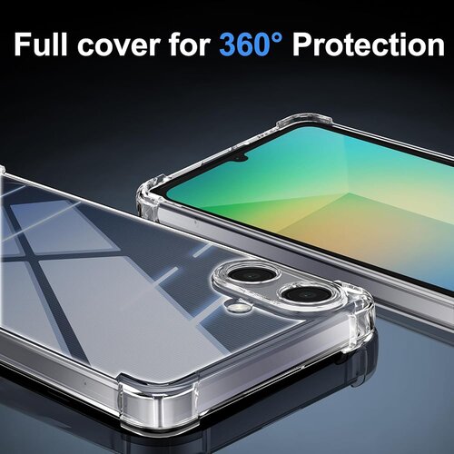 Techsuit Shockproof Clear Silicone prozirna maskica otporna na udarce za Samsung Galaxy A07 4G Slike