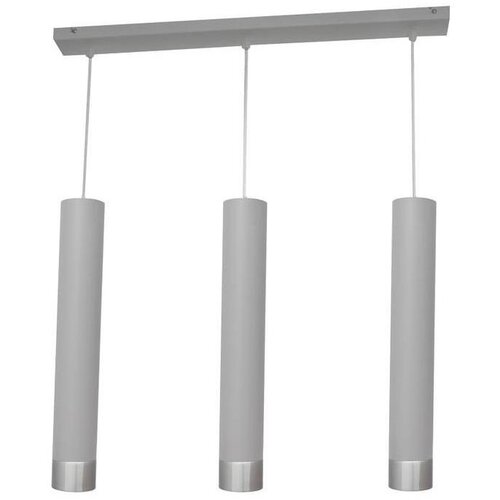  LED luster na sajli TUBA 3xGU10/4,8W/230V siva/sjajni hrom Cene