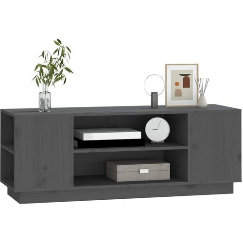  ormarić sivi 110 x 35 x 40,5 cm od masivne borovine Slike