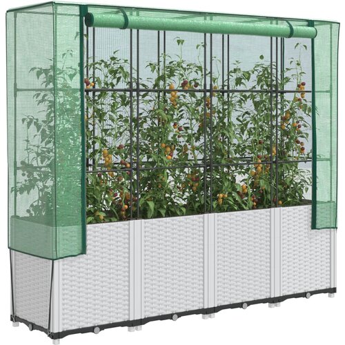 vidaXL Povišena gredica s pokrovom za staklenik 160 x 40 x 153 cm Cijene