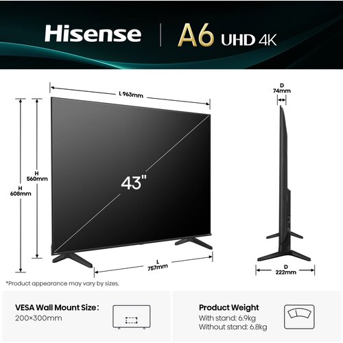 Hisense televizor 43A6Q Cene
