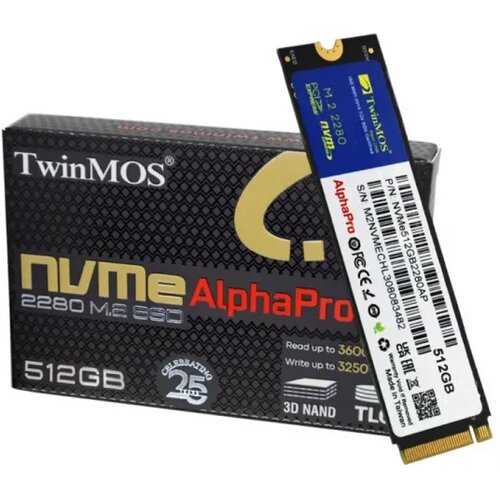 TwinMOS SSD M.2 NVMe 512GB, 3600MBs3250MBs NVMe512GB2280AP Cene