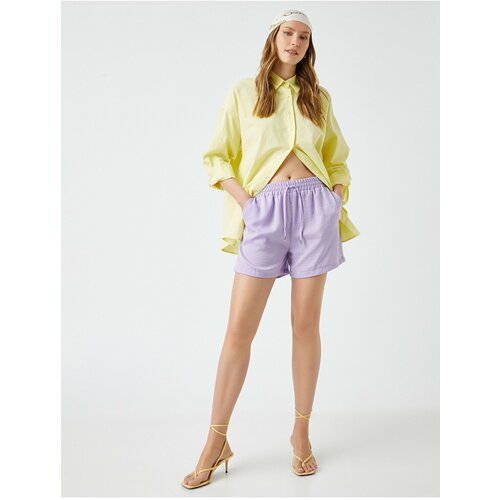 Koton shorts - Purple - Normal Waist Slike