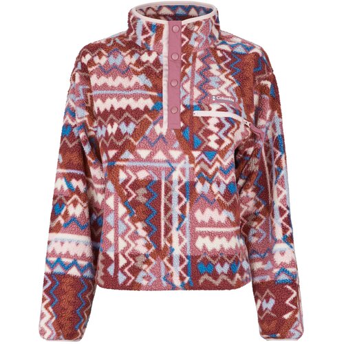 Columbia Flis Helvetia II Printed Cropped Half Snap Fleece Bordo Cene