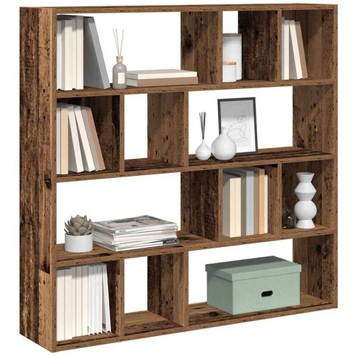 Ormarić Book Cabinet/Room Divider Old Wood 105x24x102 cm Cene