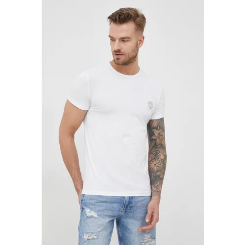 Versace Majica kratkih rukava za muškarce, boja: bijela, s tiskom