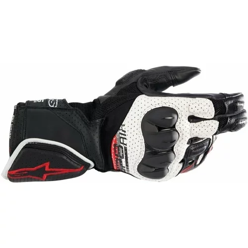 Alpinestars SP-8 V3 Air Gloves Black/White/Bright Red S Motoristične rokavice