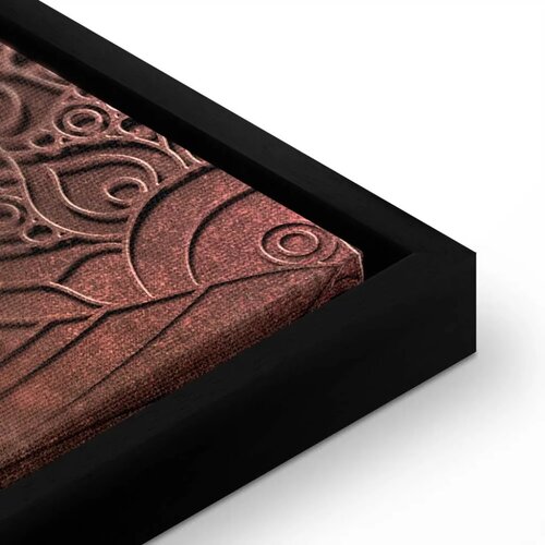 Slika - Mandala: Amber Silence 120x40 U crnom drvenom okviru Slike