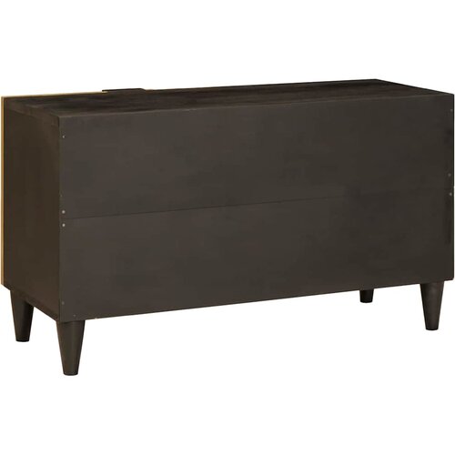 ormar Crna i zlatna 80 x 33 x 46 cm Konstruirano drvo Slike
