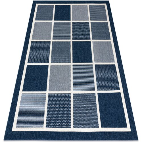 RugsX Preproge Preproga SPRING 20426994 kvadrati, okvir niz, zank 80x150 cm Modra Cene