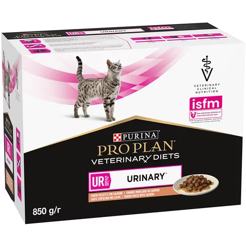 Purina Pro Plan Veterinary Diets 5x zooTočke na mokro mačjo hrano! - Veterinary Diets Feline UR ST/OX - Urinary losos