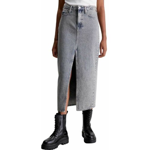 Calvin Klein - - Teksas suknja sa prednjim šlicem Cene