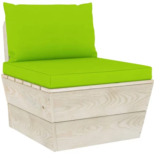  Jastuci za sofu od paleta 2 kom jarko zeleni od tkanine