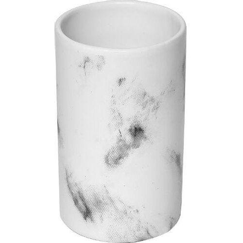 Tendance Ča&amp;scaron;a za ČETKICE MARBRE 10X63CM KERAMIKA Bela 6182602 Slike