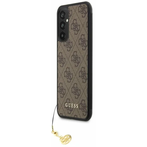 Guess 4G Charm Zadní Kryt pro Samsung Galaxy A34 5G Brown Ovitek za telefon Vijolična