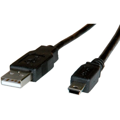 Roline USB 2.0 kabel USB-A(M) - miniUSB 5-pinski B(M), 1.8 metar Slike