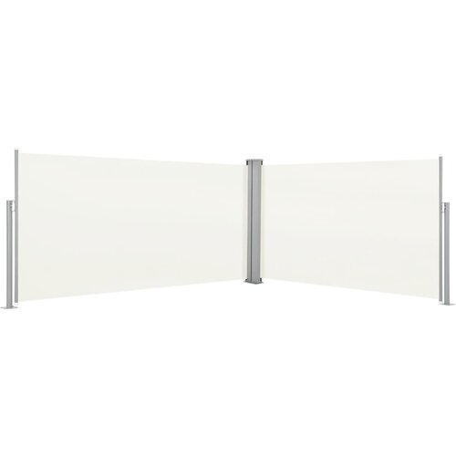 VidaXL Zložljiv Stranski Nadstre&amp;scaron;ek 160x600 cm Kremne Barve Slike