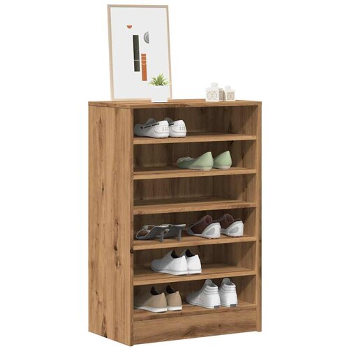 VidaXL Omarica za čevlje artisan hrast 60x35x92 cm inženirski les Slike
