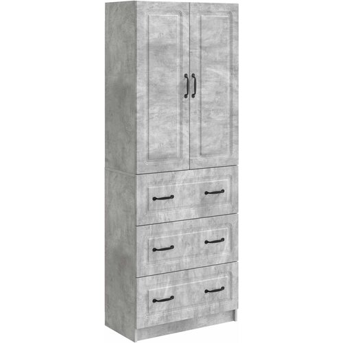 VidaXL Set ormara 2 kom. 66 x 34 5 x 87 cm Konstruirano drvo - Beton siva Slike