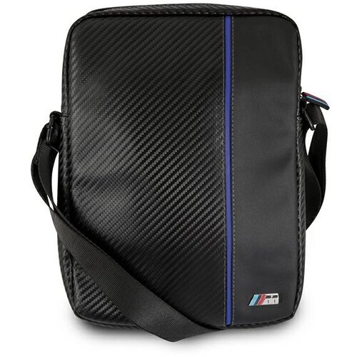 BMW CARBON TORBA ZA 10-INČNO TABLICO, ČRN OVITEK Z MODRIM TRAKOM, (21833829) Slike