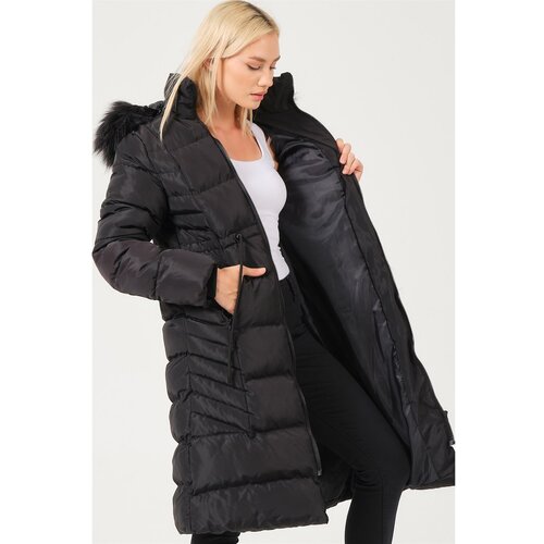 Dewberry Z6758 LADY COAT-BLACK Slike