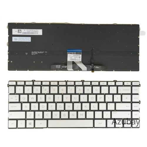  Tastatura za laptop HP Pavilion X360 14-EK 14-EC veliki enter sa pozadinskim osvetljenjem, srebrna Slike