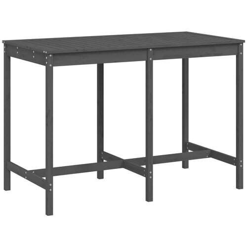 vidaXL Vrtna miza siva 159,5x82,5x110 cm trdna borovina, (20665599) Cene