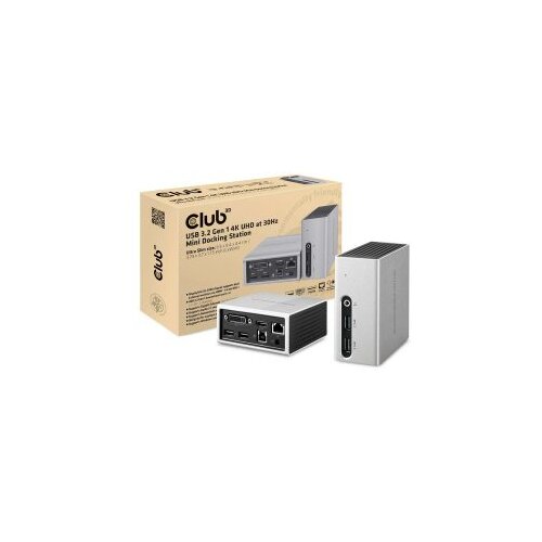 Docking station Club 3D USB TYPE A 3.1 GEN 1 4K UHD MINI STATION CSV-3104D Slike