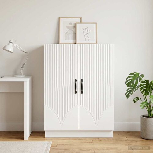  Kreveta Bijela 66 x 34,5 x 87 cm Konstruirano drvo Slike