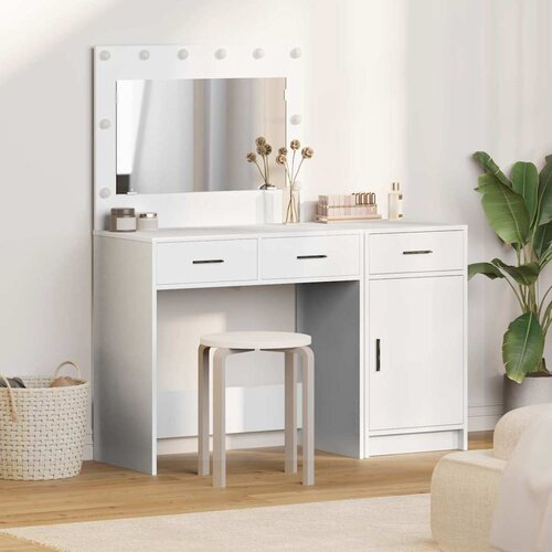  Toaletni stol s ladicama 2 pcs Bijelo Konstruirano drvo Cene