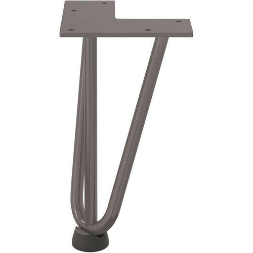 VidaXL Noge s ukosnicama za stolić za kavu 4 kom. Prirodni čelik 20 cm Puni čelik - Prirodna 20 cm 1 3 rods Slike