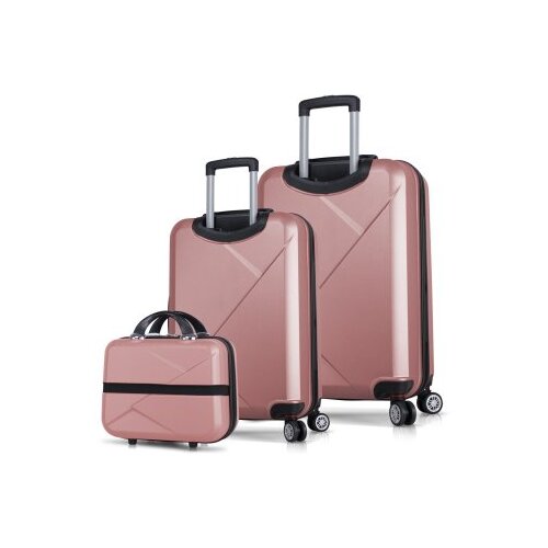 Zoozie Bags set kofera 8367, 3 dijela, ružičasto zlato Cijene