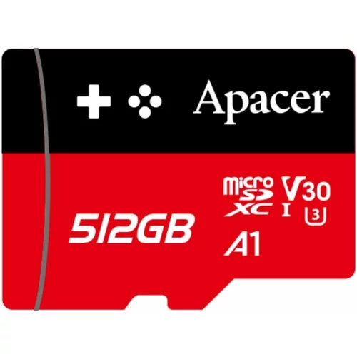 Apacer spominska kartica microSD XC Class 30 Gaming, 512GB,
