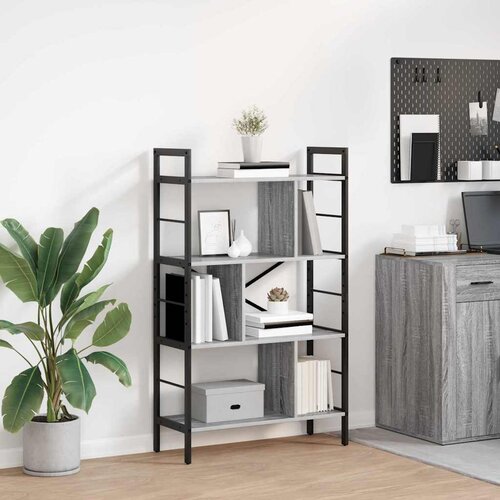  Polica Siva Sonoma 75 x 30 x 123,5 cm Konstruirano drvo Cijene