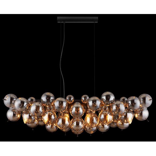 Globo 15633H1S - Luster na sajli UDO 6xE14/25W/230V crna Slike
