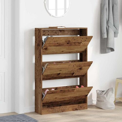  Ormar za cipele Staro drvo 80 x 21 x 125,5 cm Konstruirano drvo Cijene