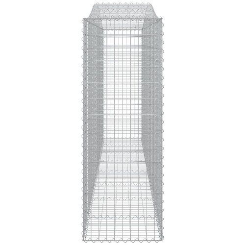  Lučne gabionske ko&amp;scaron;are 9 kom 400x50x140/160cm pocinčano željezo Slike